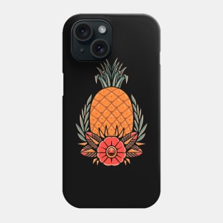 vintage pineapple tattoo Phone Case