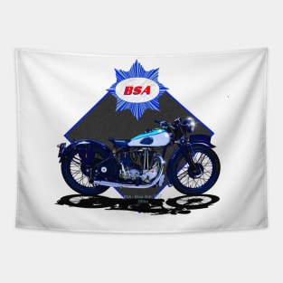 Legendary_BSA_Blue_Star_Motorcycle_ Tapestry