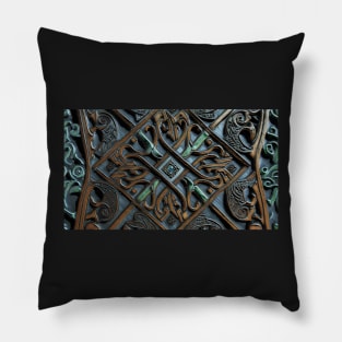 Artistic Metalwork Design Pattern Pillow