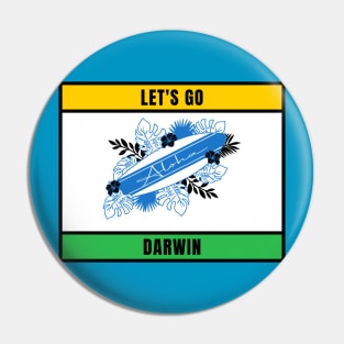 LET´S GO DARWIN Pin