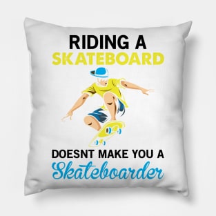 Skateboard Quote Pillow