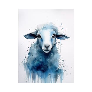 Watercolor blue sheep T-Shirt