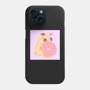 Donut Pug Phone Case