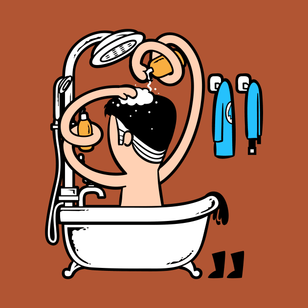 Bath and Shower - Multitasking by flyingmouse365