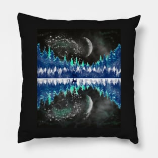 Northern Lights  (dark) Pillow