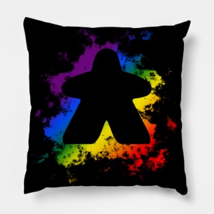 Meeple Splash - Rainbow Pillow