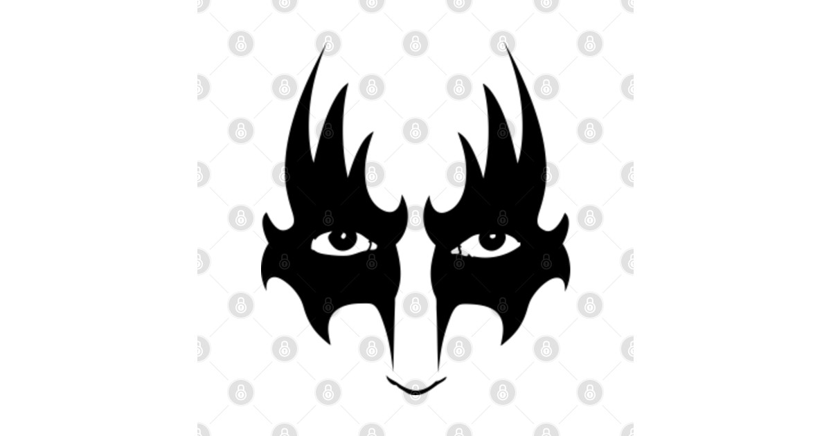 Gene Simmons Face - Gene Simmons Kiss - T-Shirt | TeePublic