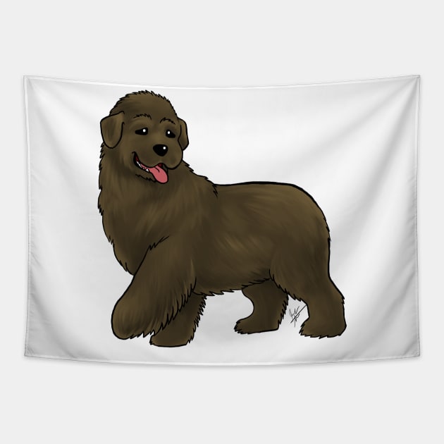 Dog - Newfoundland - Brown Tapestry by Jen's Dogs Custom Gifts and Designs