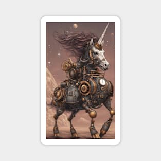 Steampunk Space Unicorn Magnet