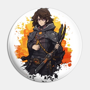 Fantasy RPG Game Anime Character - Anime Shirt Pin