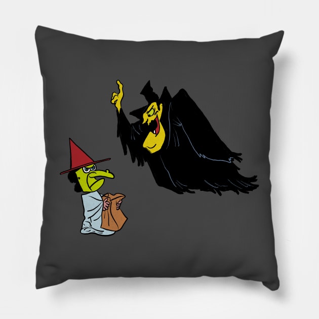 Halloween Scolding Pillow by MikeBrennanAD