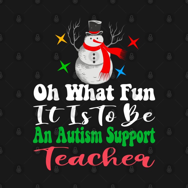 Oh What Fun Autism Support Teacher by Outrageous Flavors