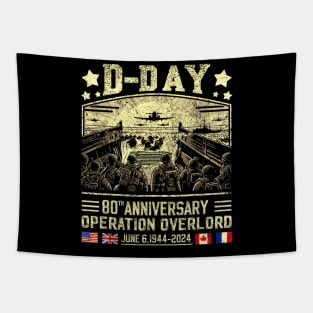 D-Day Dwight D. Eisenhower Quote D-Day 80th Anniversary Tapestry