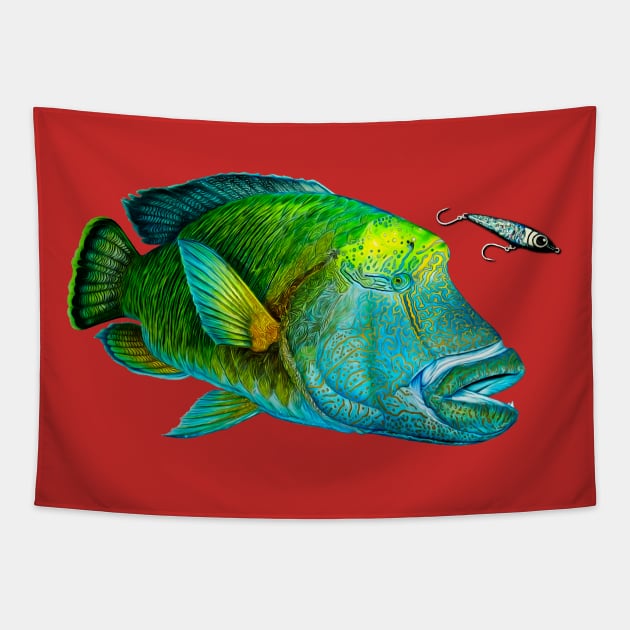 NAPOLEON WRASSE Tapestry by Art by Paul