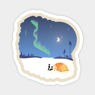 Aurora campsite Magnet