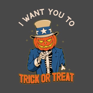 Trick-or-Treat Uncle Sam T-Shirt