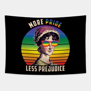 LGBT Ally Gay Pride  More Pride Less Prejudice Tapestry