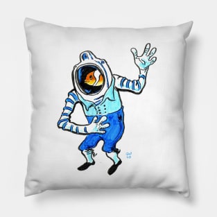 Fish in Land Suit Pillow