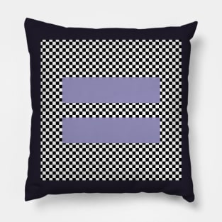 Equality and Checkerboard Lavender Pillow