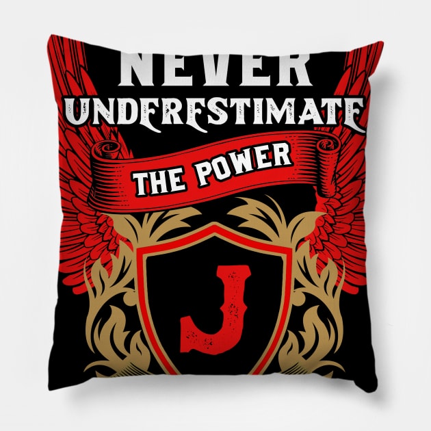 Never Underestimate The Power Jasmine - Jasmine First Name Tshirt Funny Gifts Pillow by dmitriytewzir