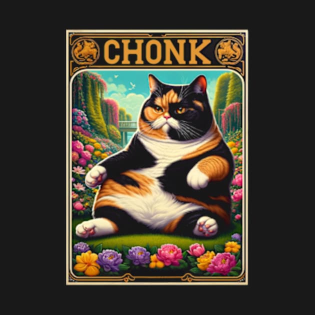 Chonk Cuddly Fluffball Fiesta Big Boned Cat Art by BoazBerendse insect