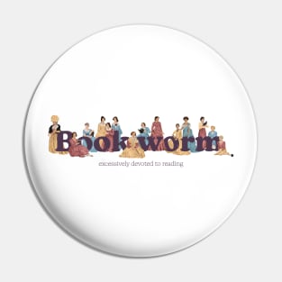 Bookworm - Classic Female Authors Pin