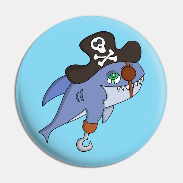 Pirate Shark Pin by DiegoCarvalho