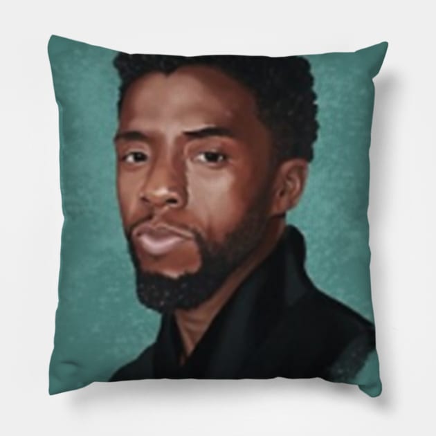 Chadwick Boseman, Wakanda forever Pillow by AbromsonStore