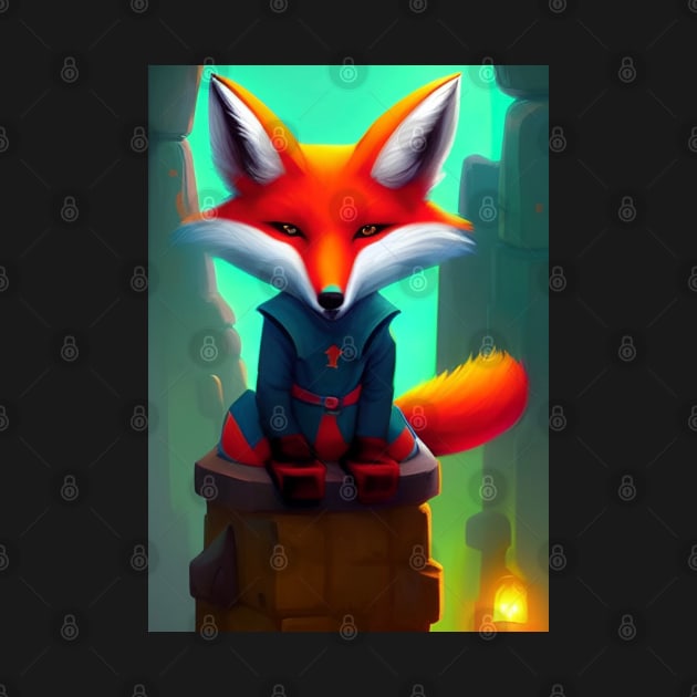 COOL COMIC BOOK STYLE FOX by sailorsam1805