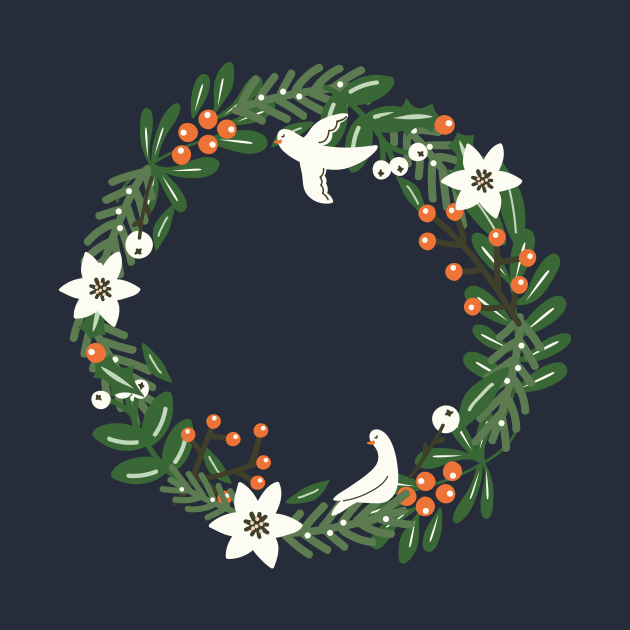 Christmas Wreath by allisonromerodesign