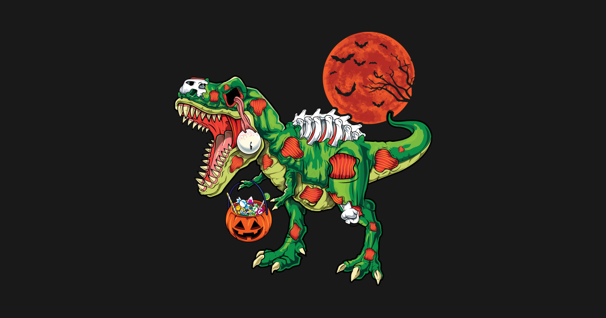 Funny Zombie T rex dinosaur Halloween Kids costume - T Rex T Rex Tyrannosaurus Tyrannosaurus