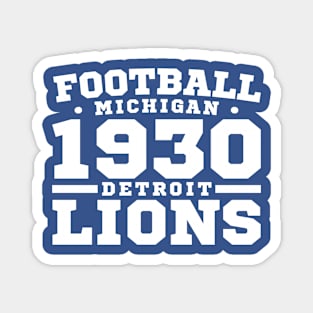 Football Michigan 1930 Detroit Lions Magnet