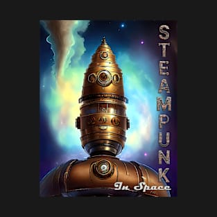 Steampunk In Space. Landing Module Of A Steampunk Spaceship T-Shirt