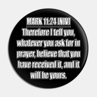 Mark 11:24 NIV Pin