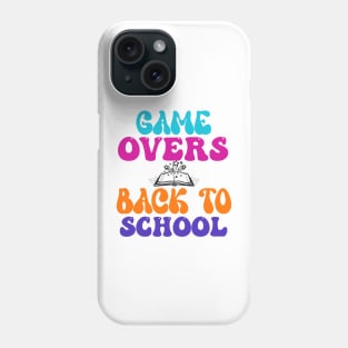 game overs back to school welcome back students enjoy Phone Case