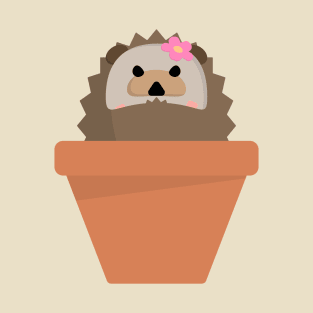 Hedgepot: hedgehog succulent in a pot T-Shirt