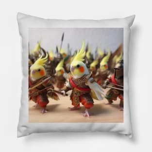 Cockatiel calopsitte warrior  guerrier Pillow