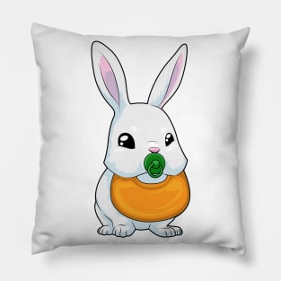 Rabbit Bib Pacifier Pillow