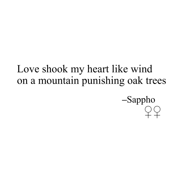 Sappho Poem (Wind on a Mountain) by SapphoStore