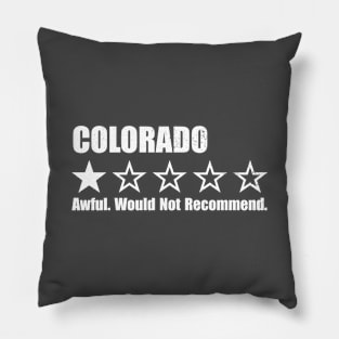 Colorado One Star Review Pillow