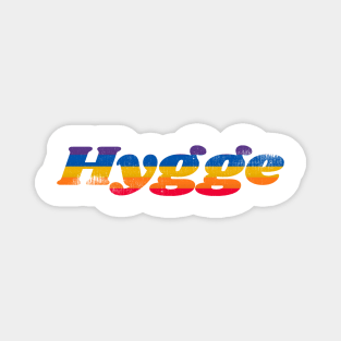 Hygge Rainbow Font Magnet