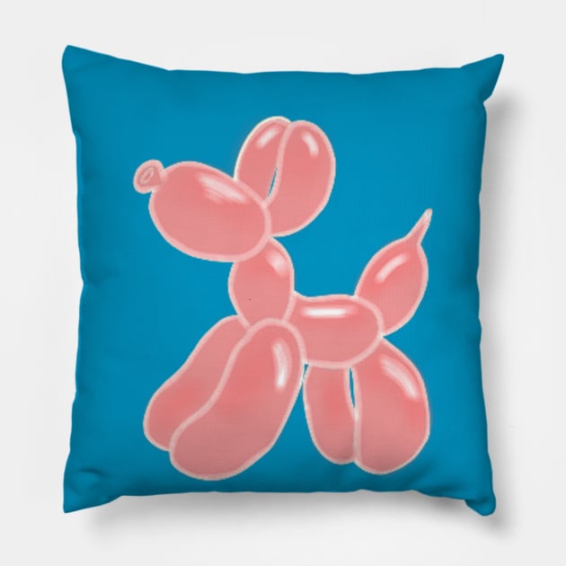 balloon dog Pillow by tiffytiff