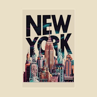 New York city Travel Poster T-Shirt