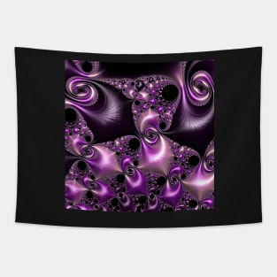 Silken Purple Swirling Tapestry