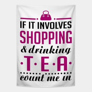 Shopping and Tea Tapestry