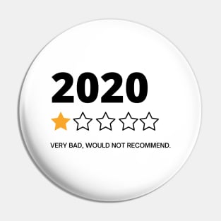 2020 Very Bad Would Not Recommend Pin