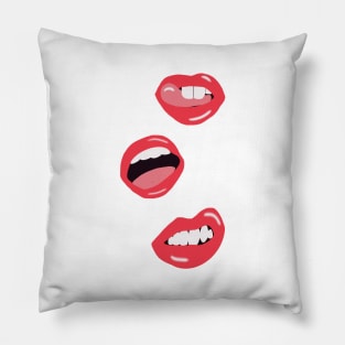 Red Lips Pillow