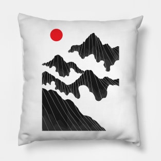 A cloudy landscape Pillow