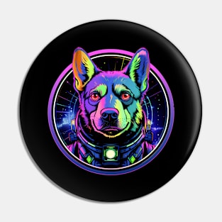 Blue Heeler Australian Cattle Dog Cosmic Space Dogs Galaxy Astronaut Pin