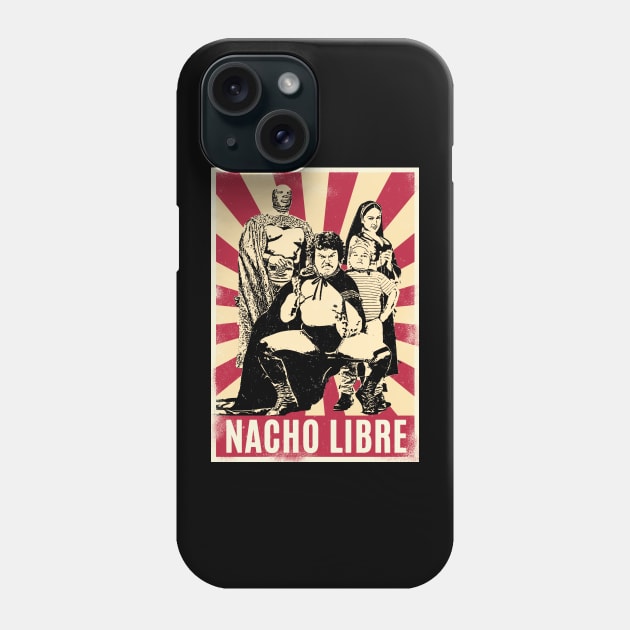 Retro Vintage Nacho Libre Family Phone Case by Play And Create